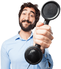 Image of a man with a phone